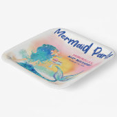Meerjungfrau Cupcakes Tropical Beach Girl's Birthd Pappteller (Gewinkelt)