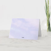 Meerjungfrau Danke, Baby Dusche Dankeskarte (Rückseite)