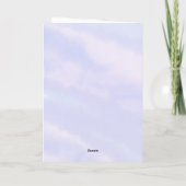 Meerjungfrau Danke, Baby Dusche Dankeskarte (Rückseite)