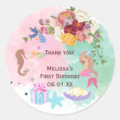 Meerjungfrau danke Ihnen Aufkleber (Vorderseite)