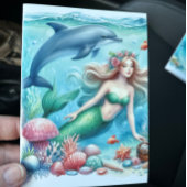 Meerjungfrau Dankeskarte