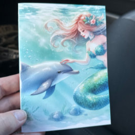 Meerjungfrau Dankeskarte