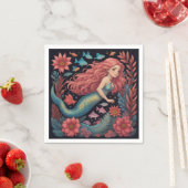 Meerjungfrau Dark Ocean Serviette (Beispiel)