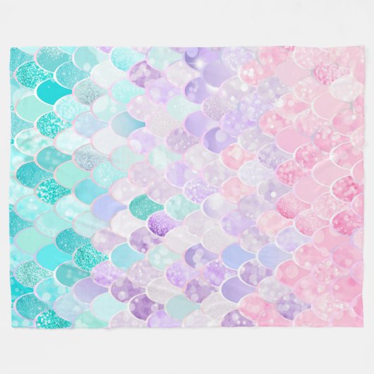 Meerjungfrau-Decke, Fleece für (Vorderseite (Horizontal))