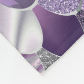 Meerjungfrau-Dekor-Fleece-Decke - lila Fleecedecke (Ecke)