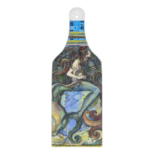 "Meerjungfrau-" dekoratives hackendes Schneidebrett (Vorderseite)