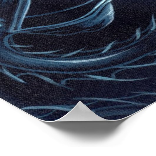 Meerjungfrau der Abgrundzone Deep ART PRINT Poster (Ecke)