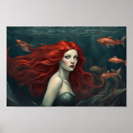 Meerjungfrau des tiefen Posters Poster