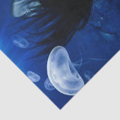 Meerjungfrau, die an der Unterseite des Ozeans Seidenpapier (Ausschnitt)