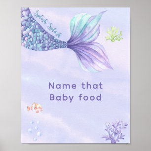 Meerjungfrau, die Babynahrung Poster