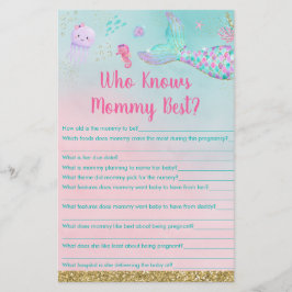 Meerjungfrau, die das beste Spiel der Mama kennt