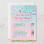 Meerjungfrau, die gesagt hat, es sei ein Spiel Einladung (Vorderseite)