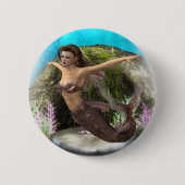 Meerjungfrau-Diva Button (Vorderseite)