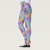 Meerjungfrau Diversity Leggings - Rosa, Lila, Aqua (Links)
