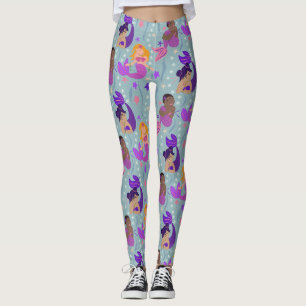Meerjungfrau Diversity Leggings - Rosa, Lila, Aqua