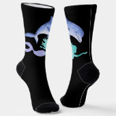 Meerjungfrau, Dolphin Socken (Gewinkelt)