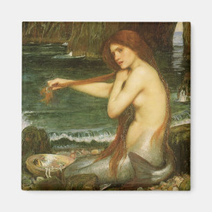Meerjungfrau durch JW Waterhouse, viktorianische Magnet