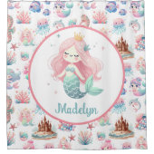 Meerjungfrau Duschvorhang Meerjungfrau Badezimmer (Vorderseite)