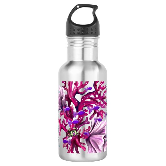 Meerjungfrau Edelstahlflasche (Vorderseite)