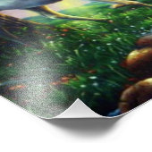 Meerjungfrau & Einhorn Fotodruck (Ecke)