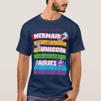 Meerjungfrau, Einhorn für Mädchen T-Shirt