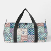 Meerjungfrau-Einhorn-Märchen-Patchwork-Duffel-Tasc Duffle Bag (Rückseite)
