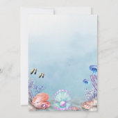 Meerjungfrau Einladung (Rückseite)