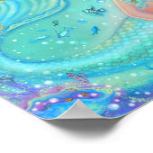 Meerjungfrau Eira mit tropischen Fischen von Renee Poster (Ecke)