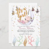 Meerjungfrau Es ist eine Mädchen-Babydusche Einladung (Vorne/Hinten)