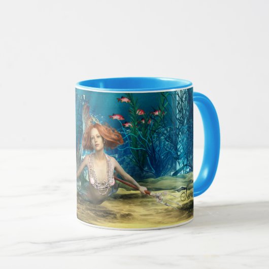 Meerjungfrau-Fantasie-kombinierter Tasse (VorderseiteRechts)
