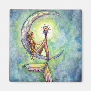 Meerjungfrau Fantasy Fee Kunst von Molly Harrison Magnet