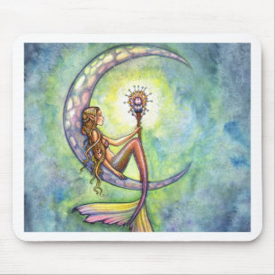 Meerjungfrau Fantasy Fee Kunst von Molly Harrison Mousepad