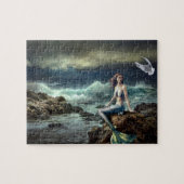 Meerjungfrau Fantasy Ocean Seascape Waves Strand Puzzle (Horizontal)