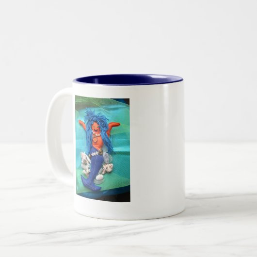Meerjungfrau-Felsen-Tasse Zweifarbige Tasse