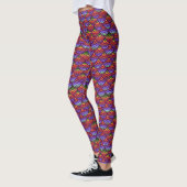 Meerjungfrau-Fisch-Skala-bunte Leggings (Links)