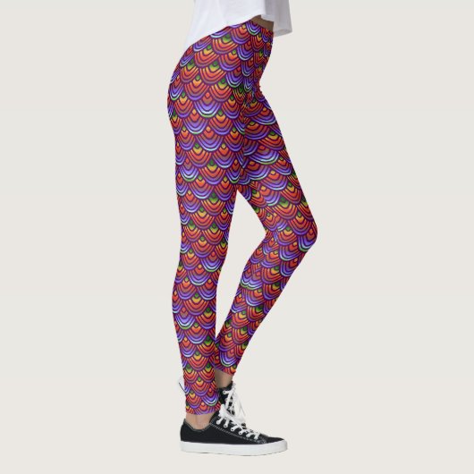 Meerjungfrau-Fisch-Skala-bunte Leggings (Rechts)