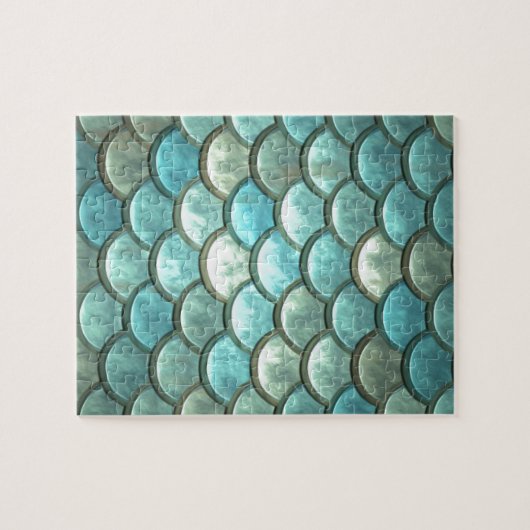 Meerjungfrau-Fisch-Skala-Drache-Skala Puzzle (Horizontal)