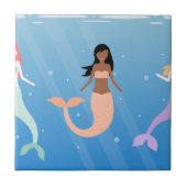 Meerjungfrau Fliese (Vorderseite)