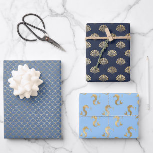 Meerjungfrau-Förderprogramm im Party Geschenkpapier Set