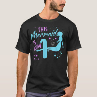 Meerjungfrau Frauen Kleines Party Kinder Teens 7 T-Shirt