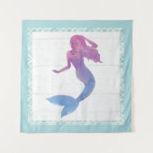 Meerjungfrau-Freunde III Wandteppich (Vorderseite (Horizontal))