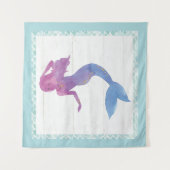 Meerjungfrau-Freunde III Wandteppich (Vorderseite)