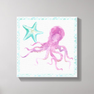 Meerjungfrau-Freunde V Leinwanddruck