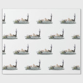 Meerjungfrau für das Wrapping-Papier des Bootes Geschenkpapier (Flach)