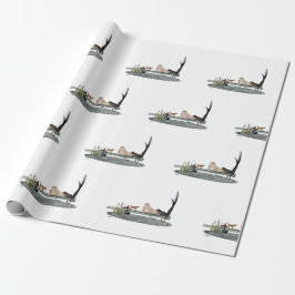 Meerjungfrau für das Wrapping-Papier des Bootes Geschenkpapier