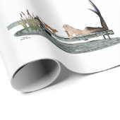 Meerjungfrau für das Wrapping-Papier des Bootes Geschenkpapier (Rolleneckpunkt)