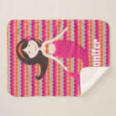 Meerjungfrau für Muster der tropischen Muschel She Sherpadecke (Vorderseite (Horizontal))