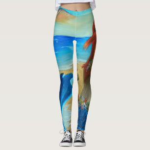 Meerjungfrau ganz über Leggings-Ozean-Leggings Leggings