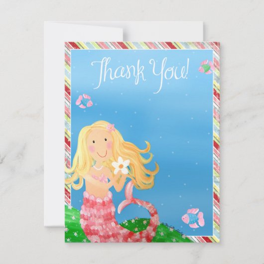 Meerjungfrau-Garten - danke zu kardieren (Vorderseite)