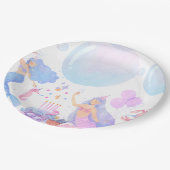 Meerjungfrau Geburtstag Pappteller (Schrägansicht)